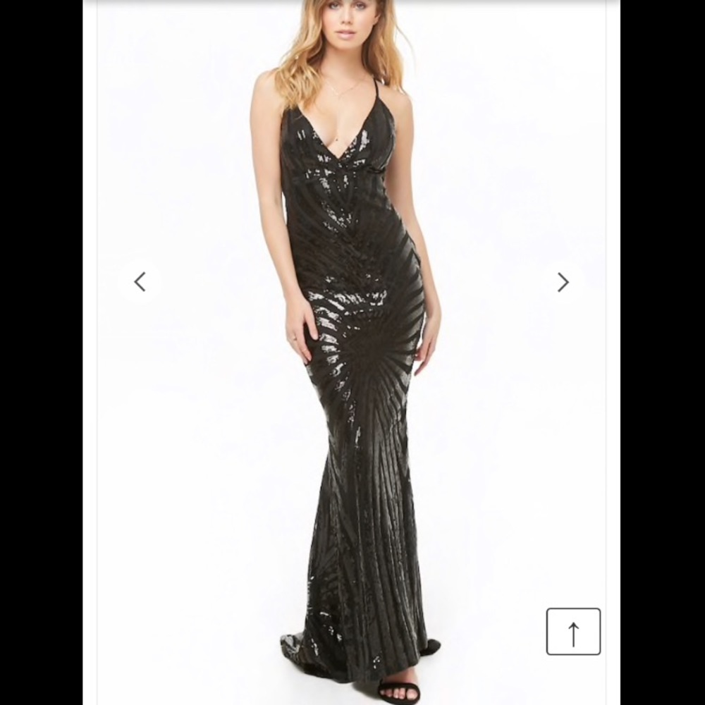 Sequin Homecoming Maxi Gown
